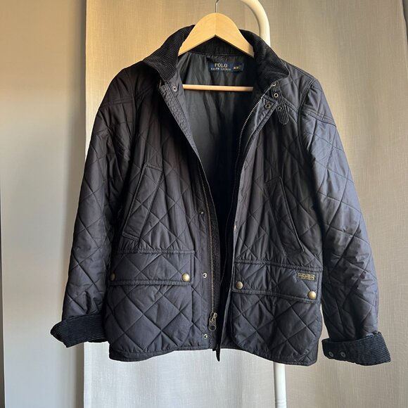 RL Corduroy Trim Quilted Jacket - Picture 6 of 11